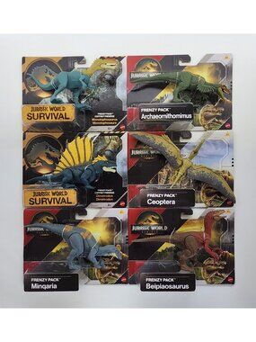 Mattel Jurassic World Rebirth & Jurassic World Survival Action Figure Bundle